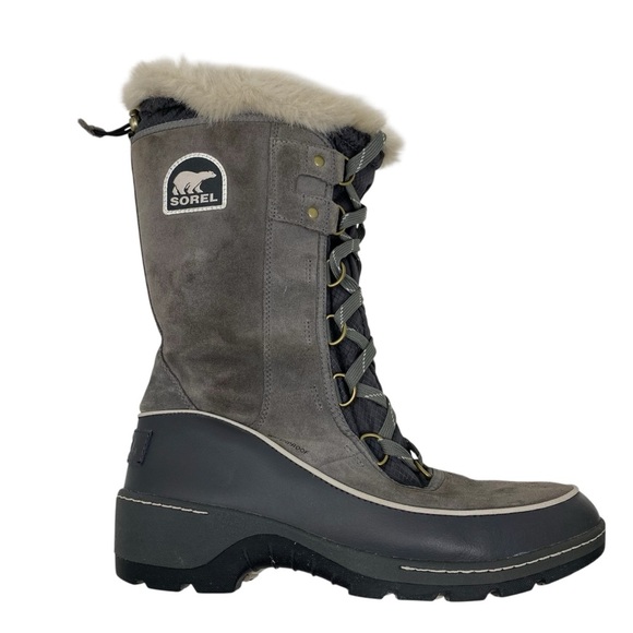 SOREL Tivoli III High Waterproof Winter Boots Cloud Grey Sz US 10 EUR 41 - Picture 1 of 7